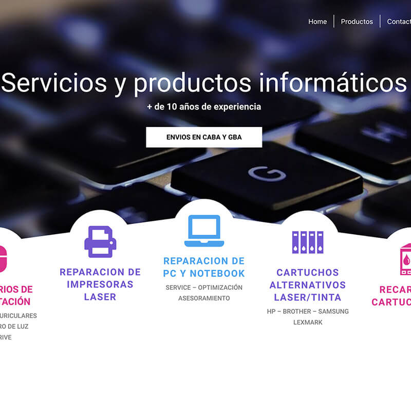 Sitio web. Aiontec